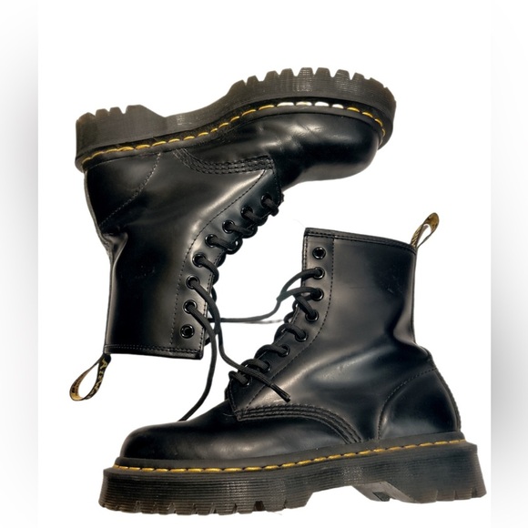 Dr. Martens 1460 Bex Black Smooth Leather Combat Boots | Size 5 - Picture 6 of 7